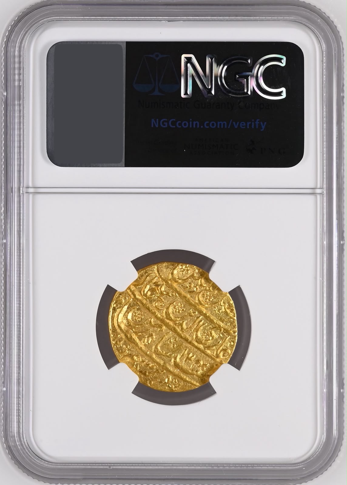 Awadh, Ghazi Ud-din Haider As King (1819-1827 AD) Gold Ashrafi, Zarb Subah Awadh Dar-us-Sultanat Lakhnau Mint - NGC MS 62- NGC MS 62